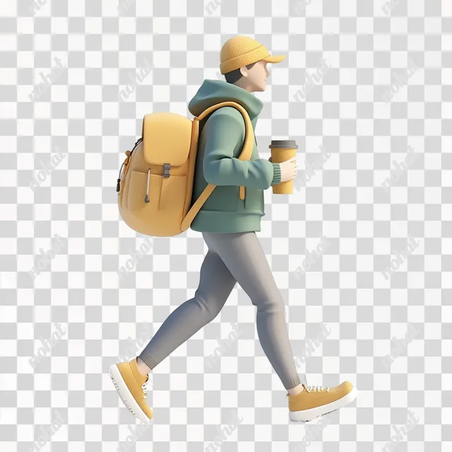 From Work to Relaxation: A Trendy 3D Illustration Journey