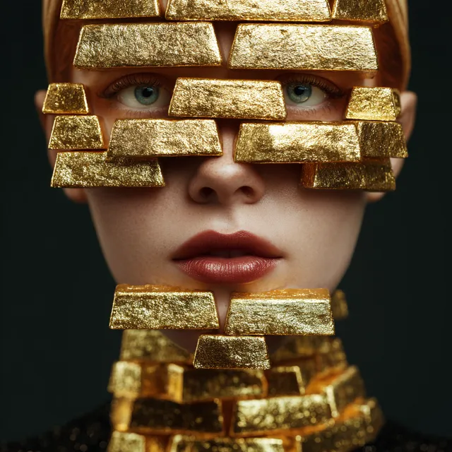 Golden Woman: A Unique Sculptural Portrait
