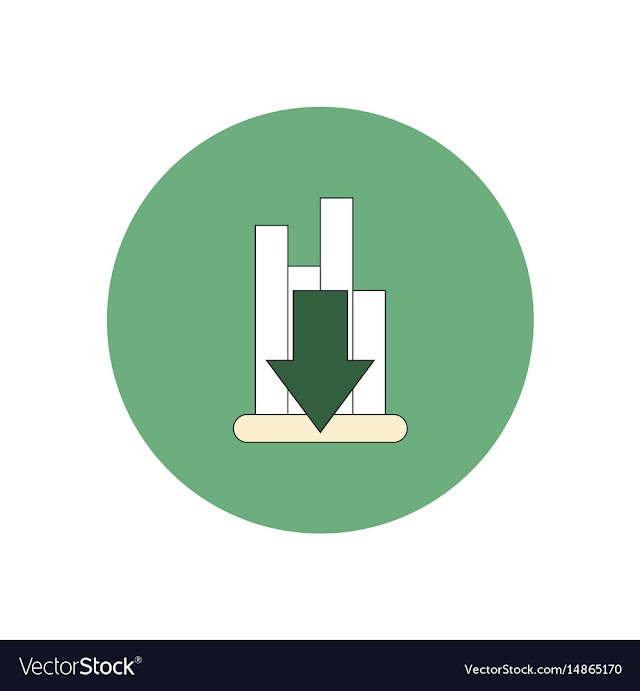 Free: In flat design of column chart vector image - nohat.cc