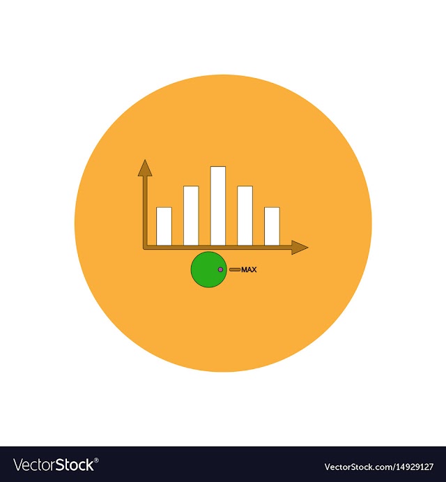 Free: In flat design of column chart vector image - nohat.cc