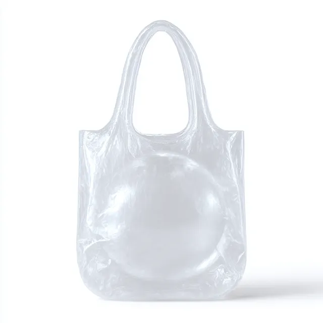 Inflatable Tote Bag in Airy White Background