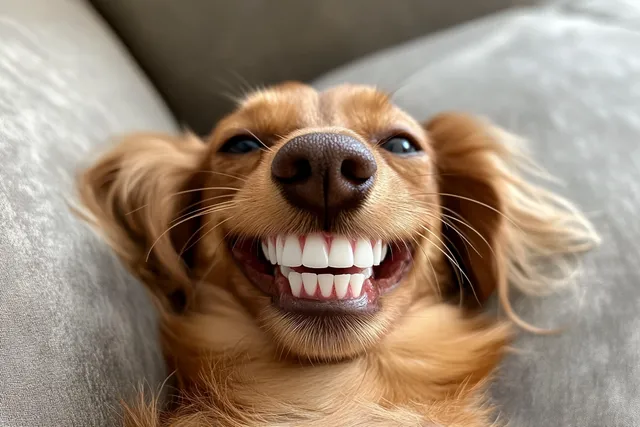 Joyful Dachshund: A Moment of Pure Happiness
