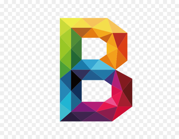 Letter B Typeface - Colorful letters B 