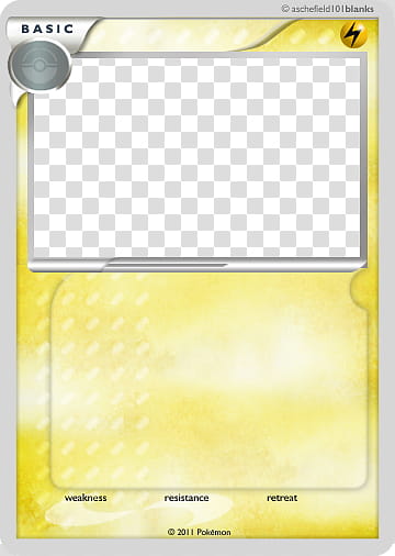 Free: LunarEclipse Blanks , yellow Pokemon trading game card frame transparent  background PNG clipart - nohat.cc