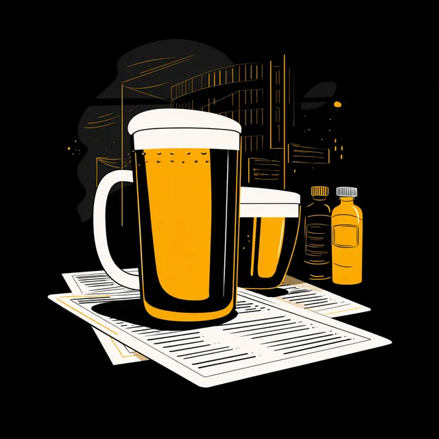Modern Beer Restaurant Menu Cover