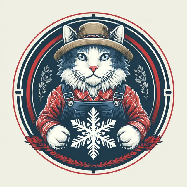 Modern Cat Farmer Logo Design