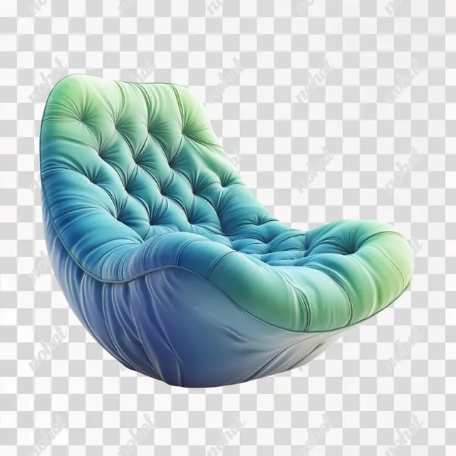 Modern Tufted Chair in Vibrant Gradient Design