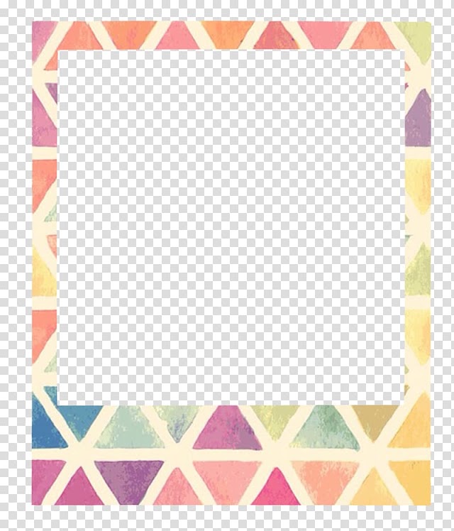 Multicolored frame , Frames Instant camera Polaroid Corporation, polaroid transparent background PNG clipart