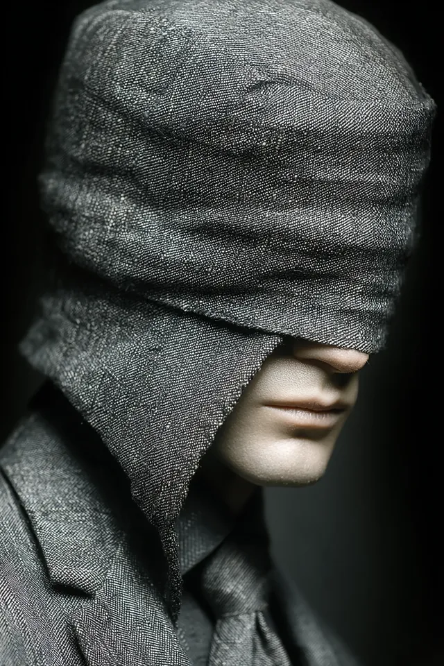 Mysterious Incognito Figure in Shadows