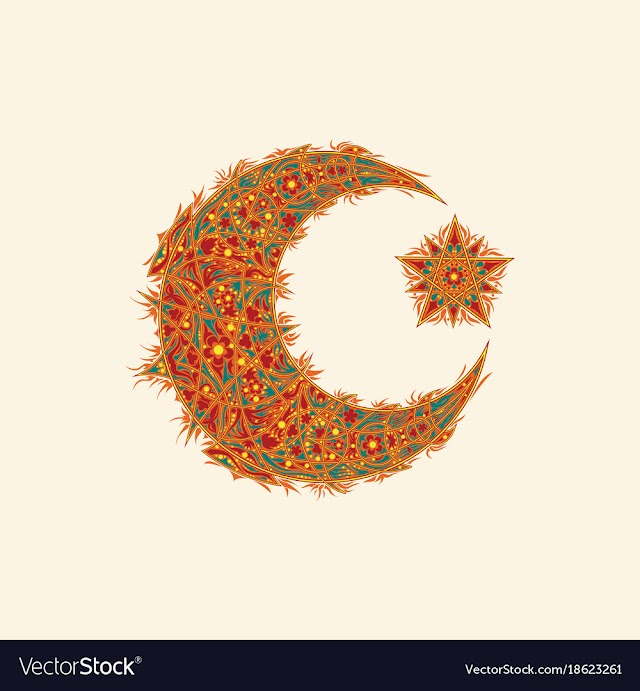 Free: Oriental pattern moon and stars islam arabic vector image - nohat.cc