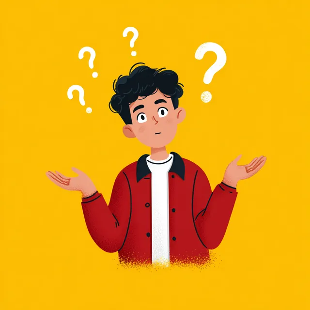 Person Confused by Questions