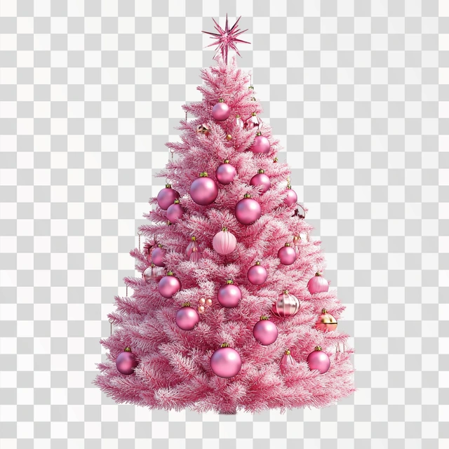 pink Christmas tree