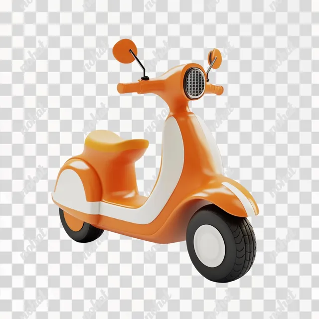 Playful 3D Cartoon Electric Scooter for Kids: Fun and Adventure!