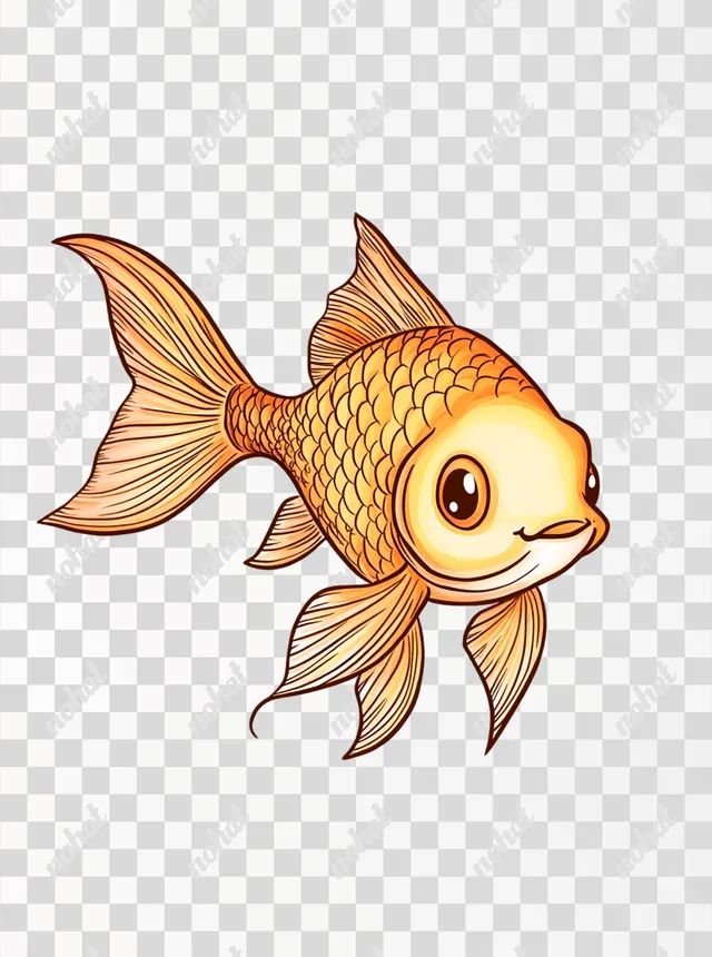 Playful Underwater Friends: A Kid's Fish Illustration