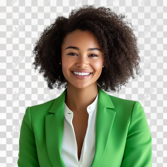 PNG Afro-descendant woman in green jacket discusses information security