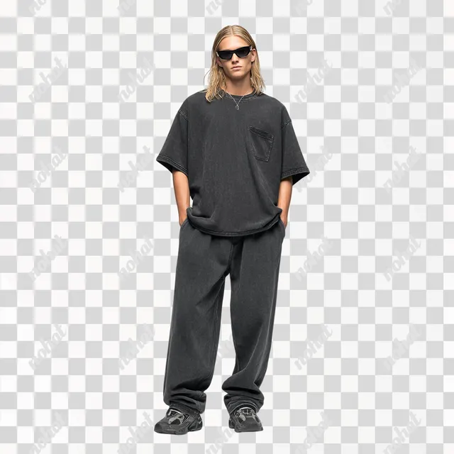 PNG Casual Spring/Summer Look for Men with Oakley Sunglasses