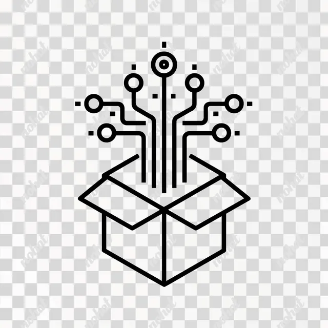 PNG Data Stream to AI Applications Box Icon