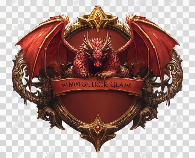 PNG Epic Fantasy MMORPG Game Logo Design