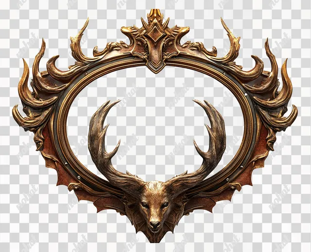 PNG Fantasy MMORPG Game Logo Background Design