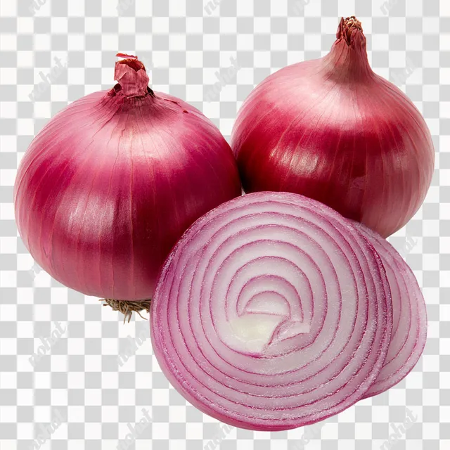 PNG Fresh Red Onions and Sliced Ring