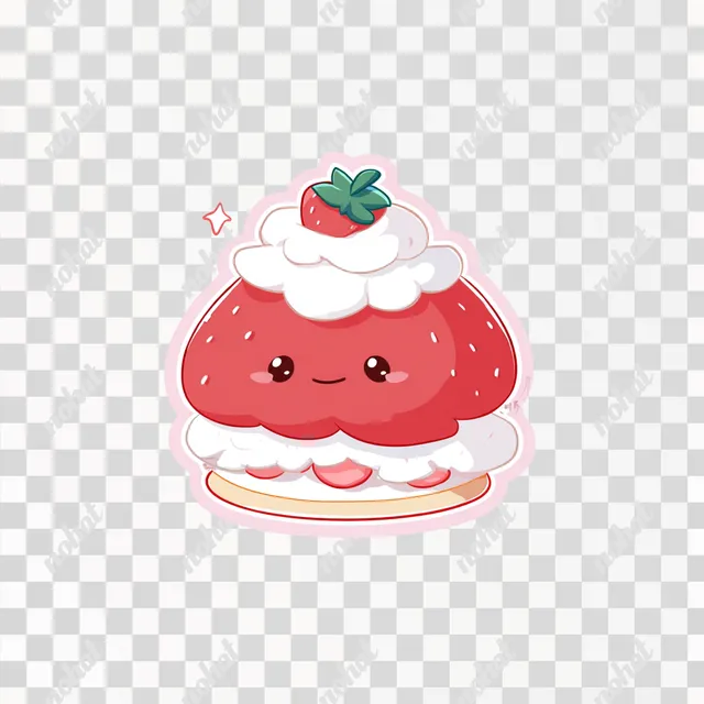 PNG Kawaii Chibi Strawberry Shortcake Icon
