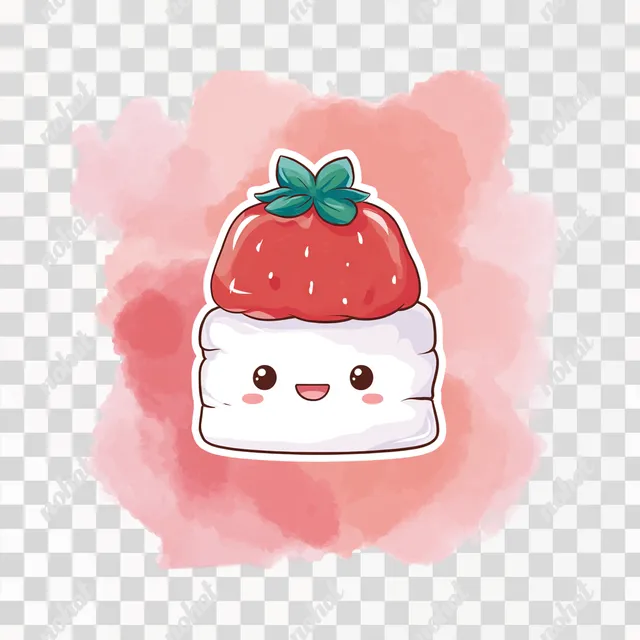 PNG Kawaii Chibi Strawberry Shortcake Icon
