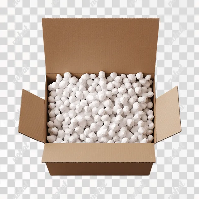 Free: PNG Open Cardboard Box with Packing Peanuts - nohat.cc