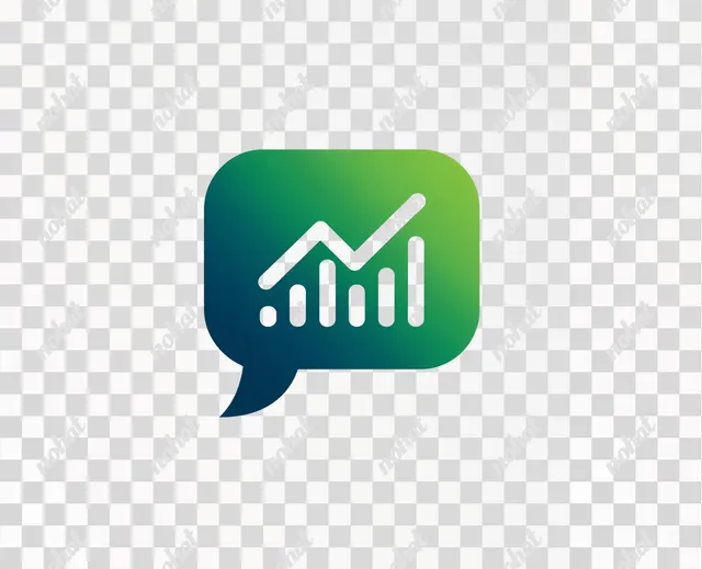 PNG Revenue Growth Chat Icon