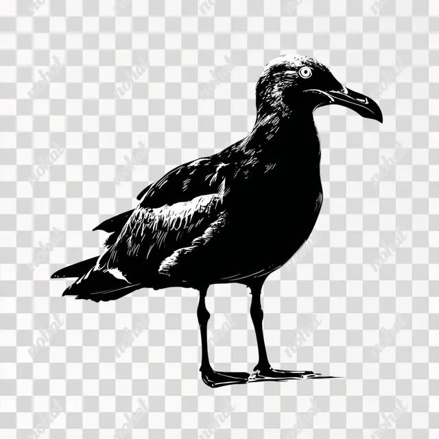 PNG Seagull Silhouette Vector
