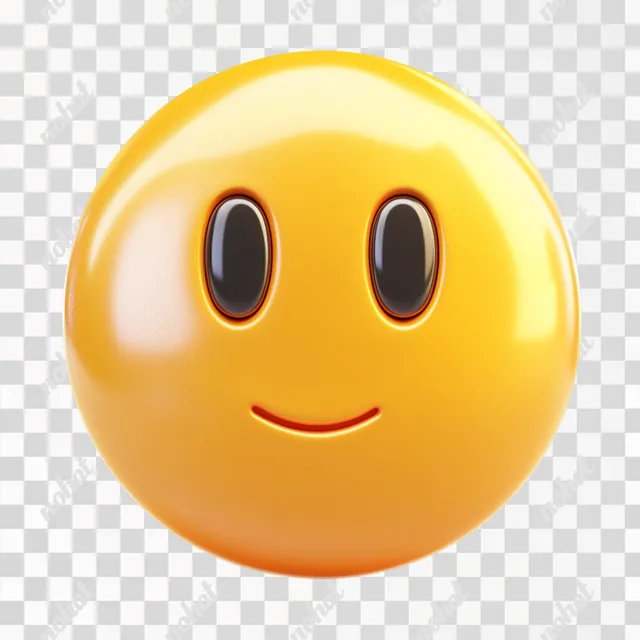 PNG Yellow smiley face emoji for digital expressions in messaging apps