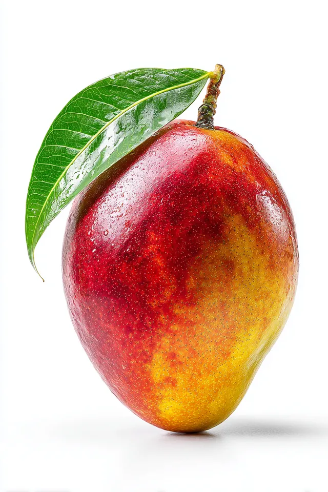 Premium Ripe Mango with Vibrant Red-Yellow Gradient