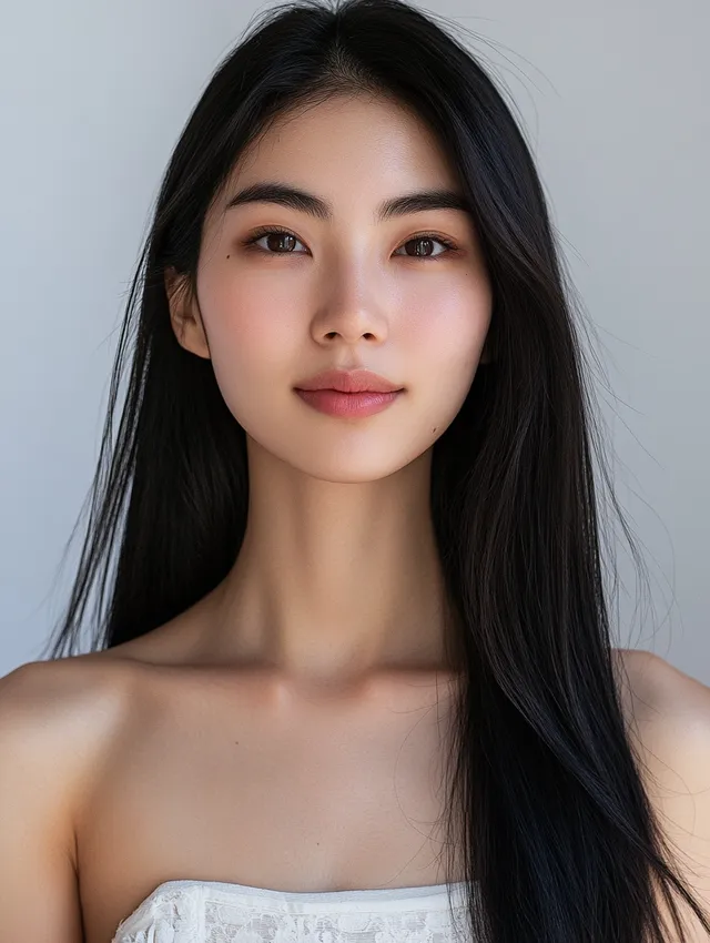 Radiant Elegance: A Model's Beauty in 8K Photography