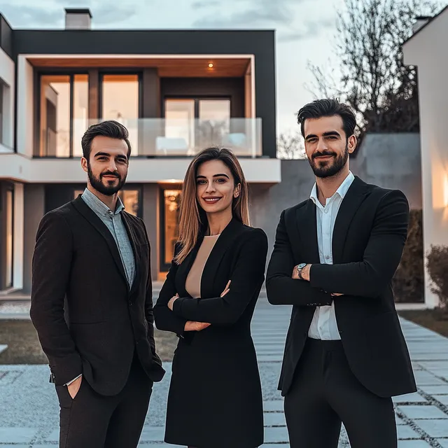 Realtors Showcasing Luxurious Villa Properties