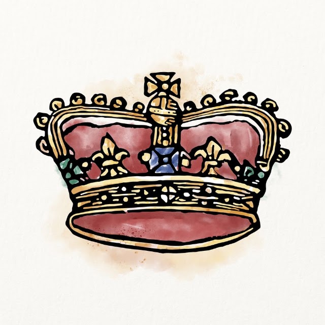 Royal crown watercolor, vintage illustration, | Free Photo Illustration - rawpixel
