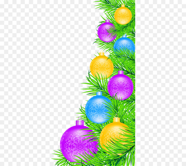 Santa Claus Christmas ornament Christmas decoration Christmas tree - Colored balls 