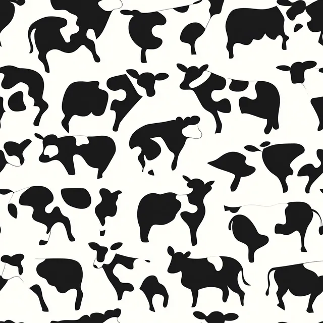 Free: Seamless Cow Print Vector Design - nohat.cc