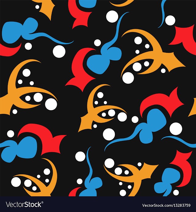 Seamless pattern vintage decorative elements vector image