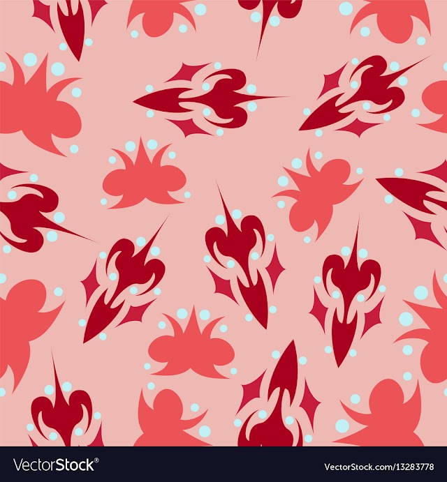 Seamless pattern vintage decorative elements vector image