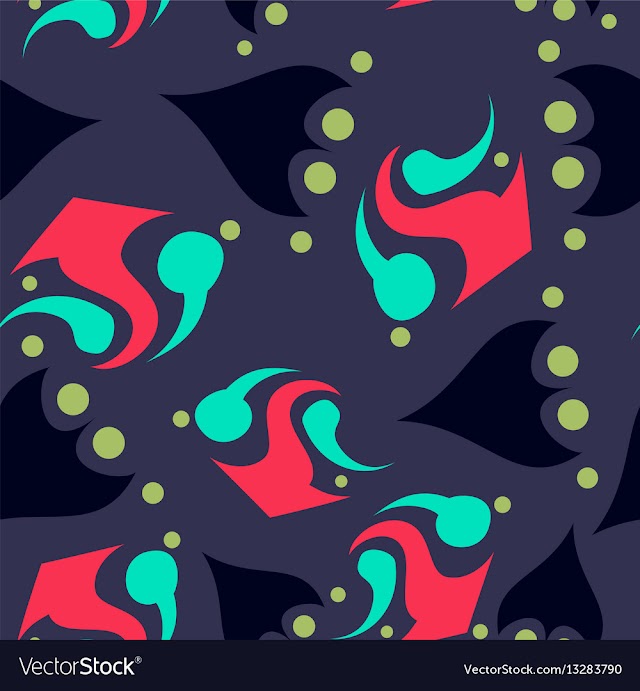 Seamless pattern vintage decorative elements vector image