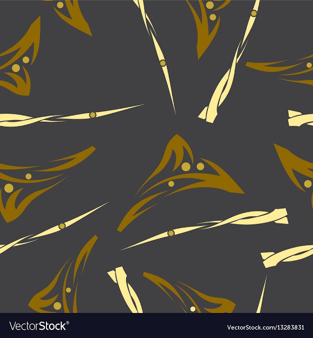 Seamless pattern vintage decorative elements vector image