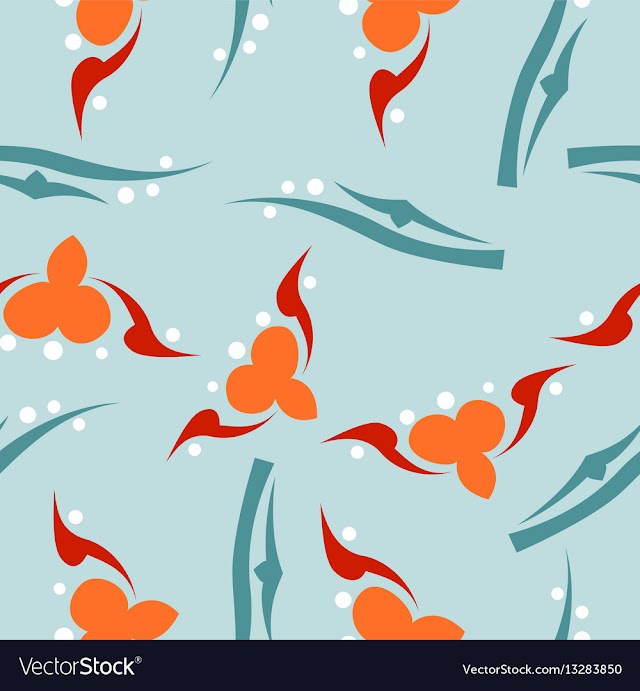 Seamless pattern vintage decorative elements vector image