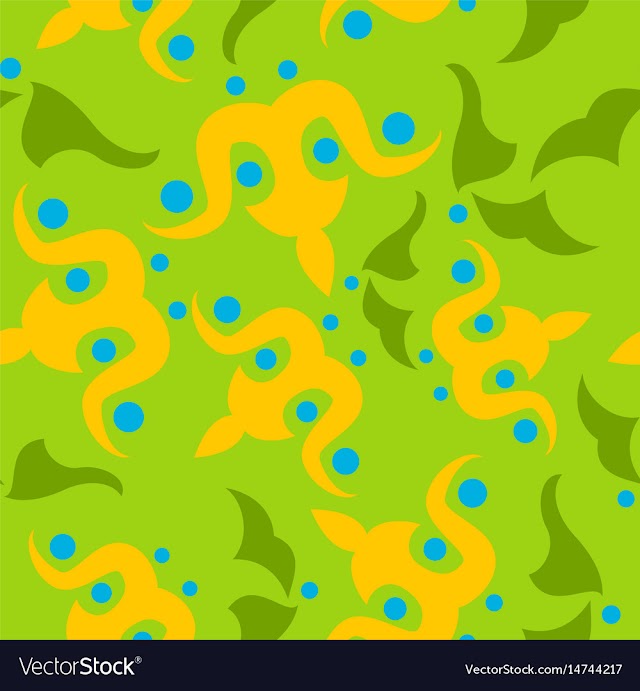 Seamless pattern vintage decorative elements vector image