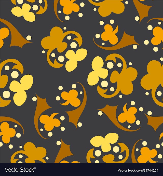 Seamless pattern vintage decorative elements vector image