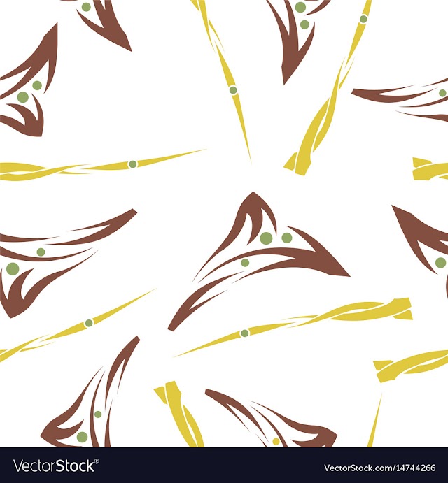 Seamless pattern vintage decorative elements vector image
