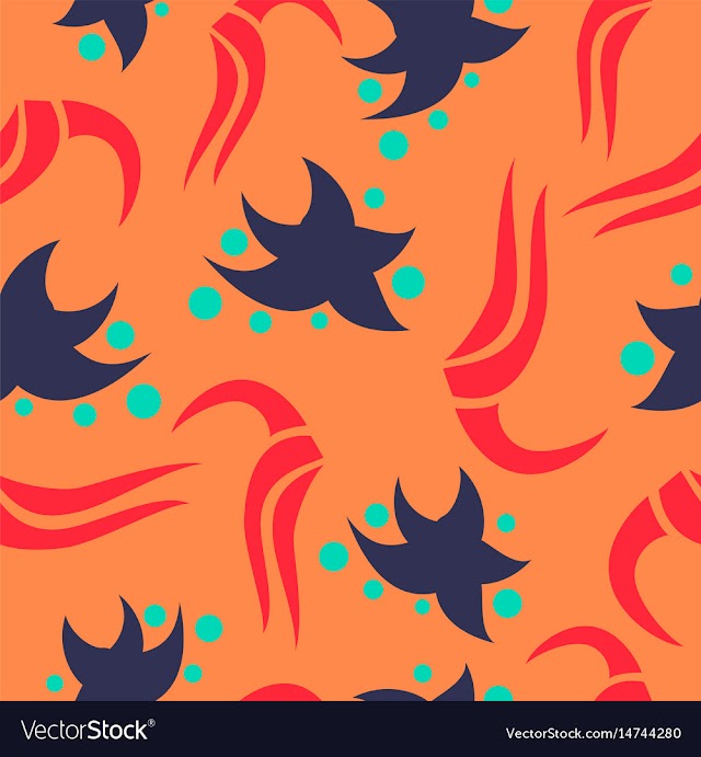 Seamless pattern vintage decorative elements vector image