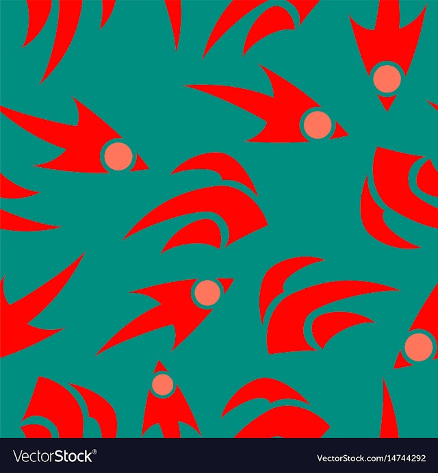 Seamless pattern vintage decorative elements vector image