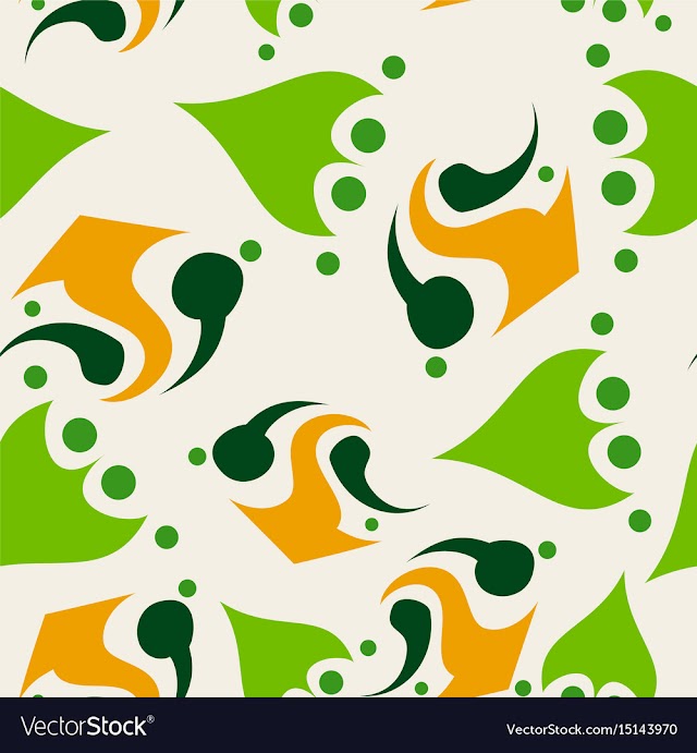 Seamless pattern vintage decorative elements vector image