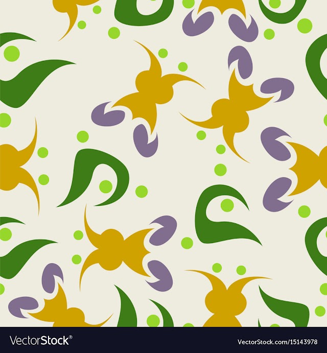 Seamless pattern vintage decorative elements vector image