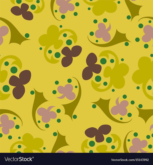 Seamless pattern vintage decorative elements vector image