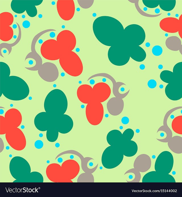 Seamless pattern vintage decorative elements vector image